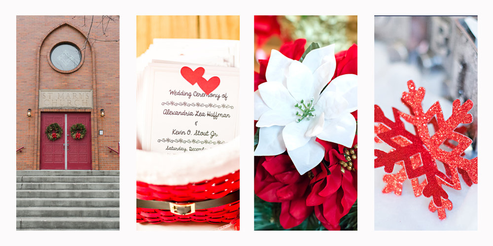 SSP Winter Wedding| details collage| Christmas wedding