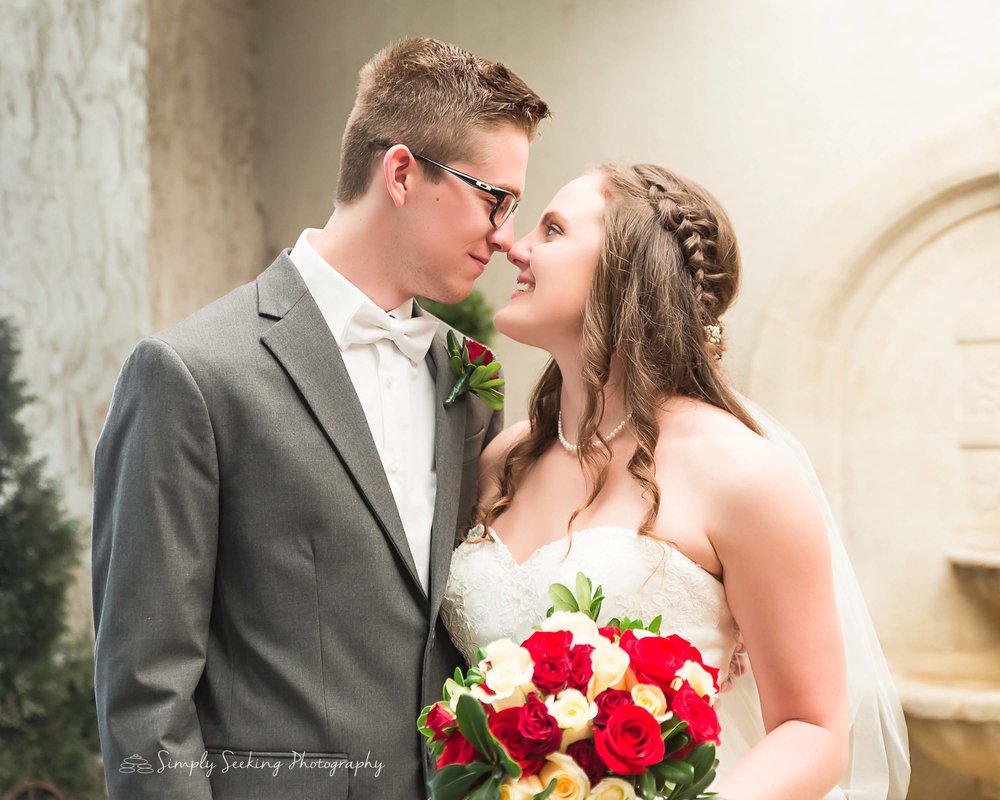 SSP spring wedding| Valle Vista Wedding|bride and groom|red and charcoal wedding