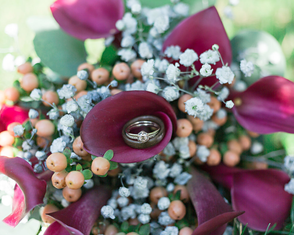 SSP summer wedding|bridal details| floral| rings| backyard wedding|maroon calla lily