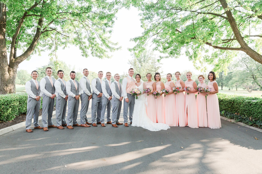 SSP fall wedding|groom and groomsmen| peach and gray wedding