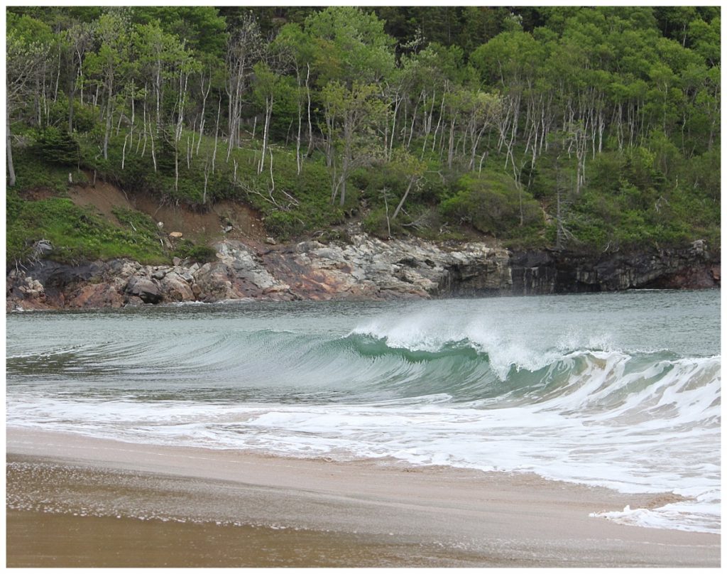 Waves at Sand Beach-Acadia National Park-Bar Harbor Maine
