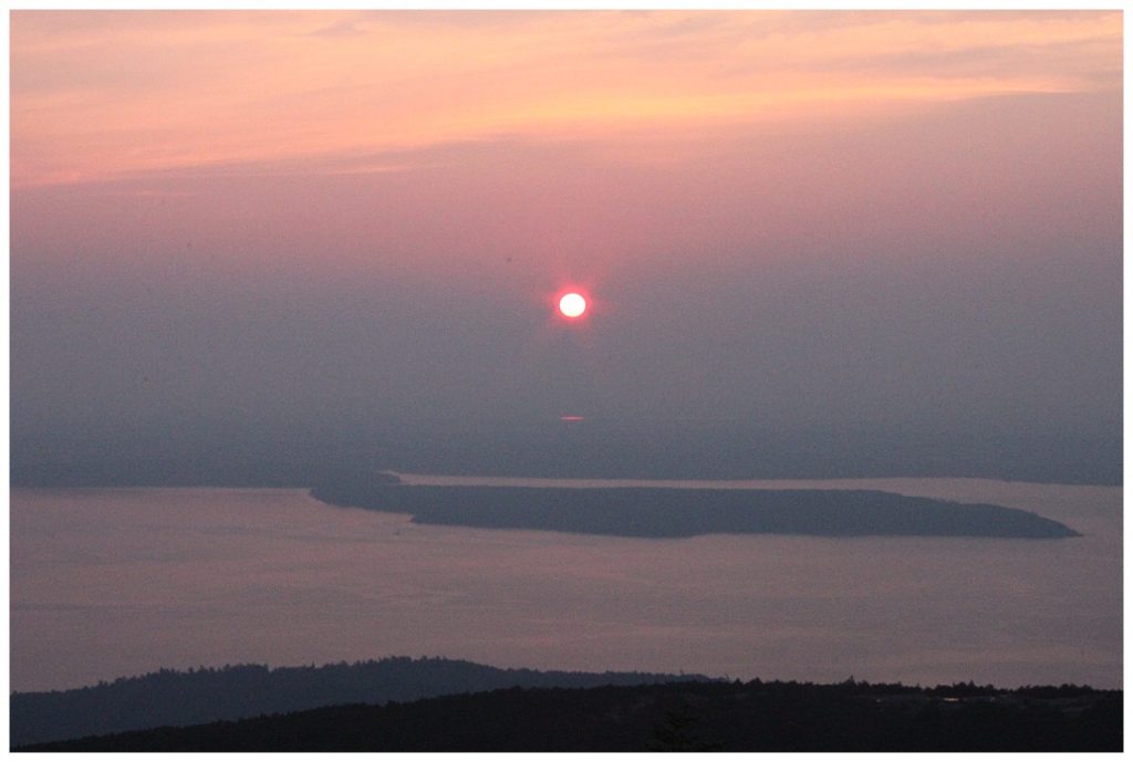 Sunrise at Cadillac Mountain- Bar Harbor Maine