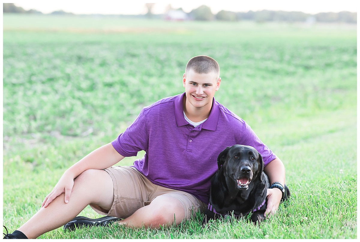 Senior guy with his dog photo by Simply Seeking Photography
