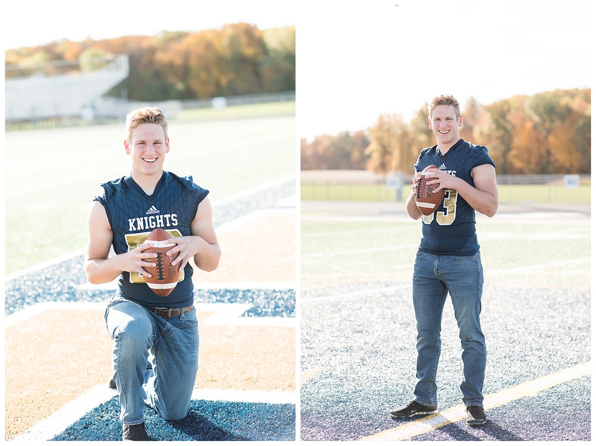 football player Senior Session photo by Simply Seeking Photography