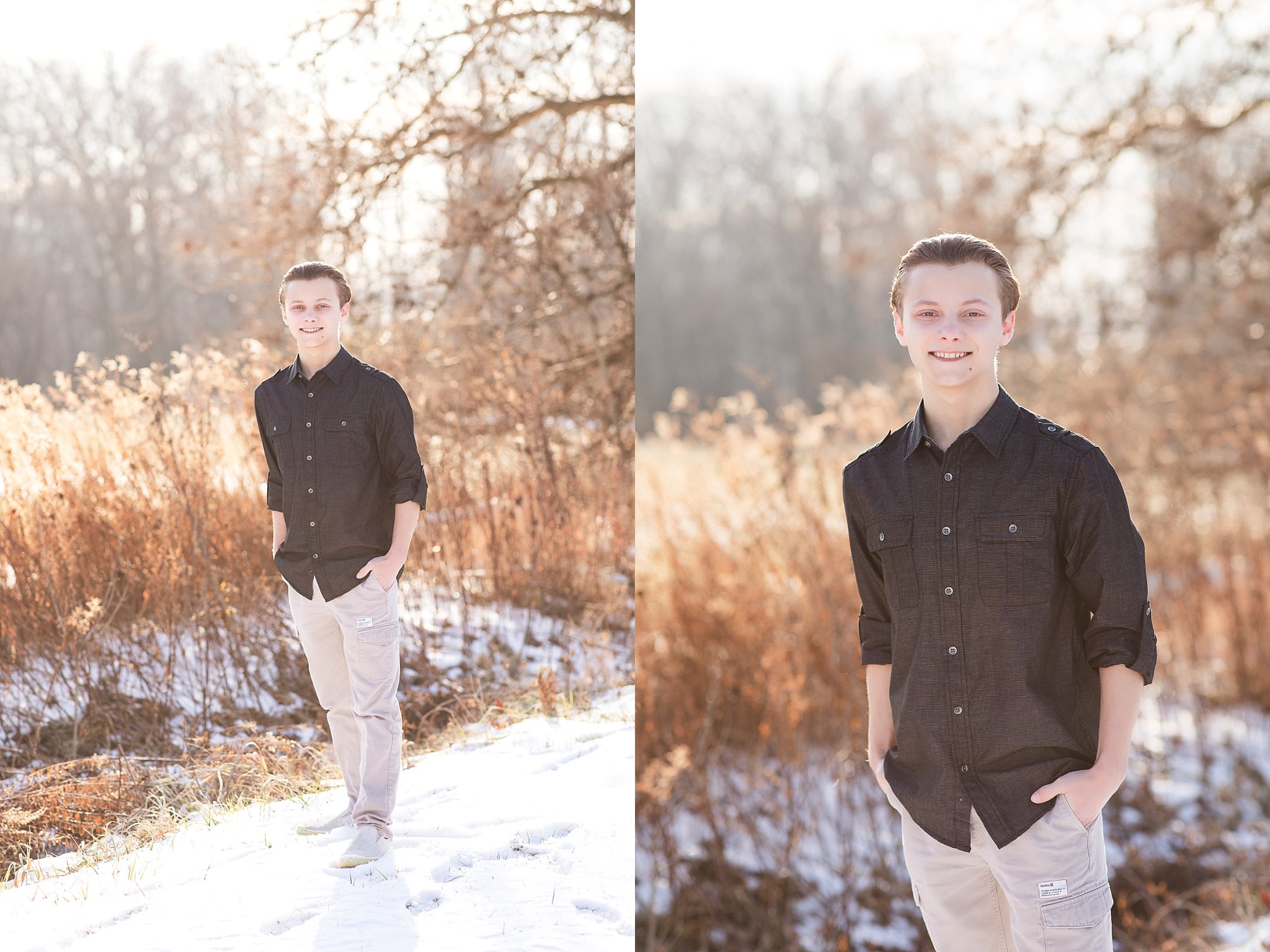 Winter Senior Session photos by Simply Seeking Photography