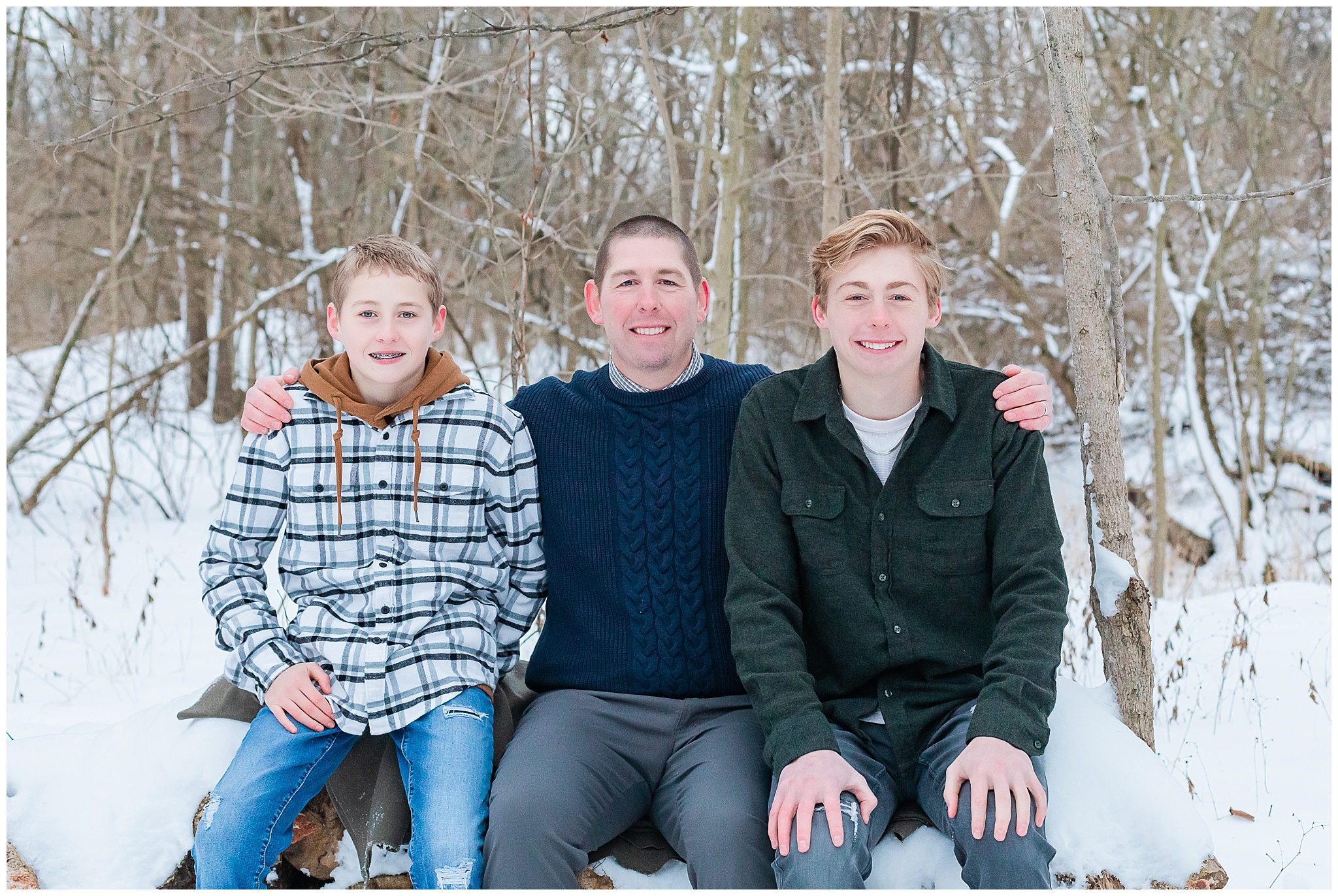 guysSnowy Family Session